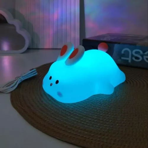 چراغ خواب خرگوش خوابالو سیلیکونی silicone night lamp K-1153 - 3