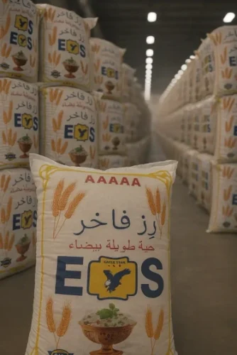برنج دانه بلند تایلندی 25 کیلویی eagle star - 3